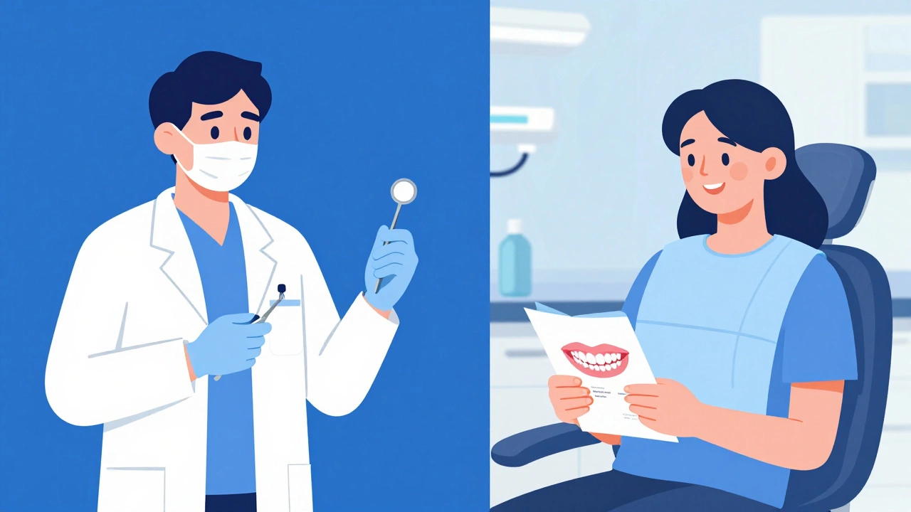 Comparison of NHS dental care vs private cosmetic options