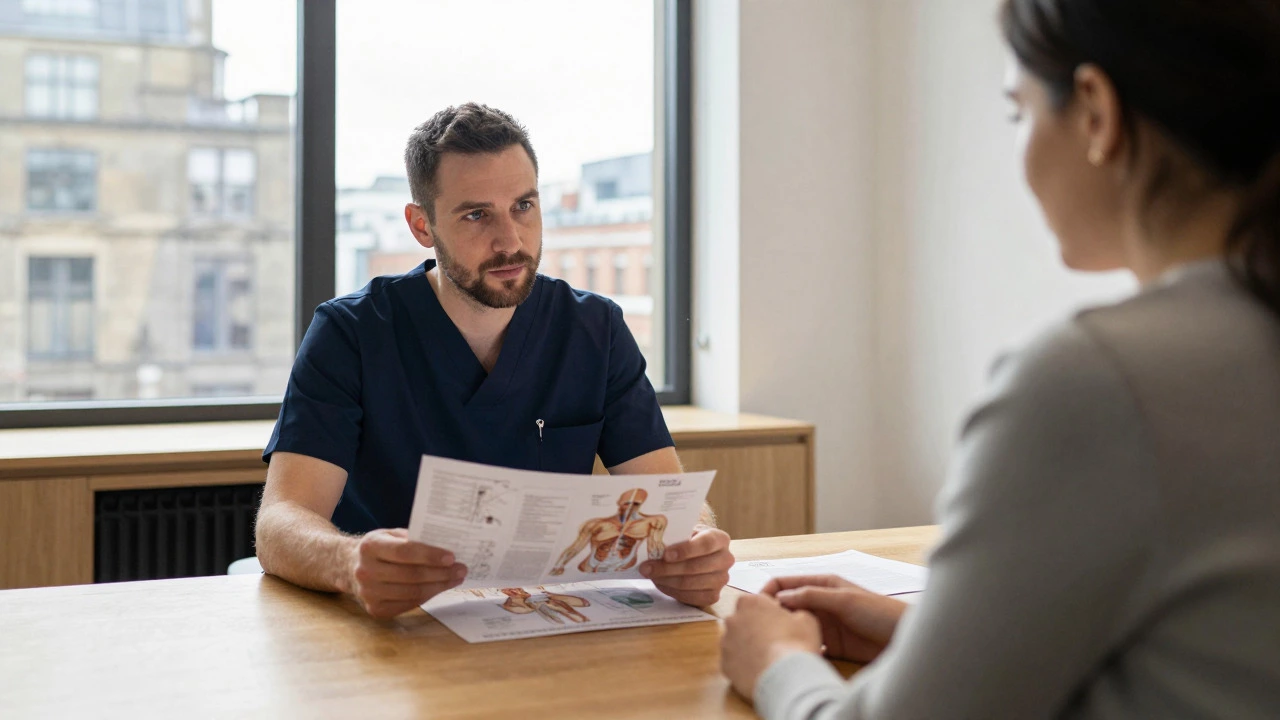 Consultation between patient and surgeon