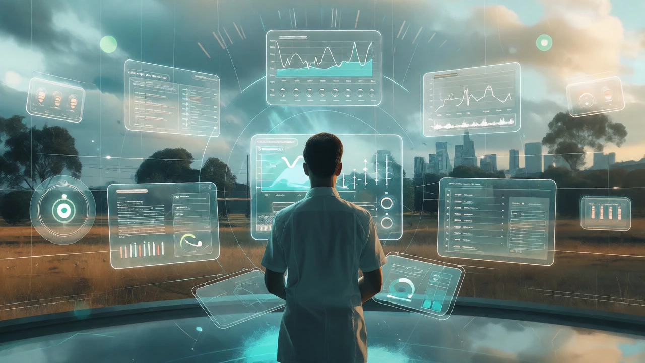 Abstract visualization of telehealth data and connectivity