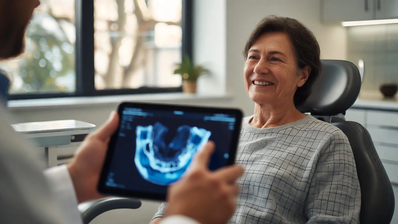 Patient consulting with dentist about delayed dental implant options